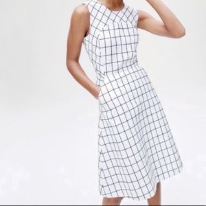 NWT J. Crew Cotton Tweed Windowpane Dress